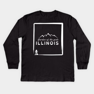 Garden of the gods, Illinois Kids Long Sleeve T-Shirt